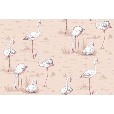 Papel pintado Flamingos