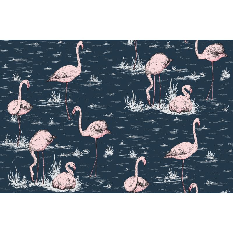 Papel pintado Flamingos