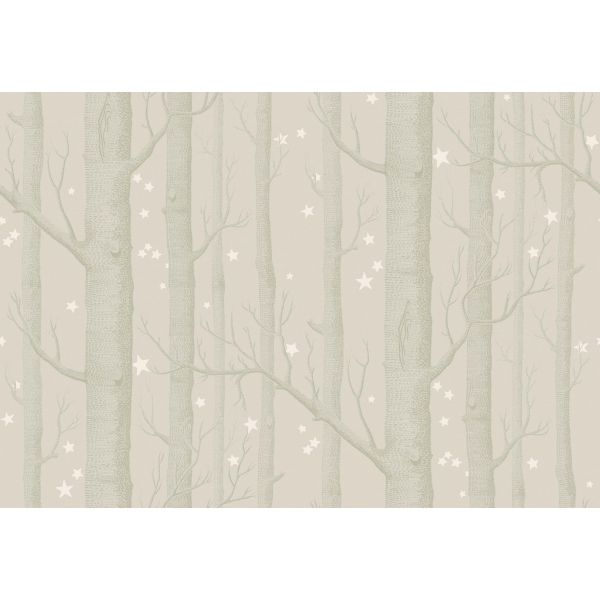 Papel pintado Woods & Stars gris perla