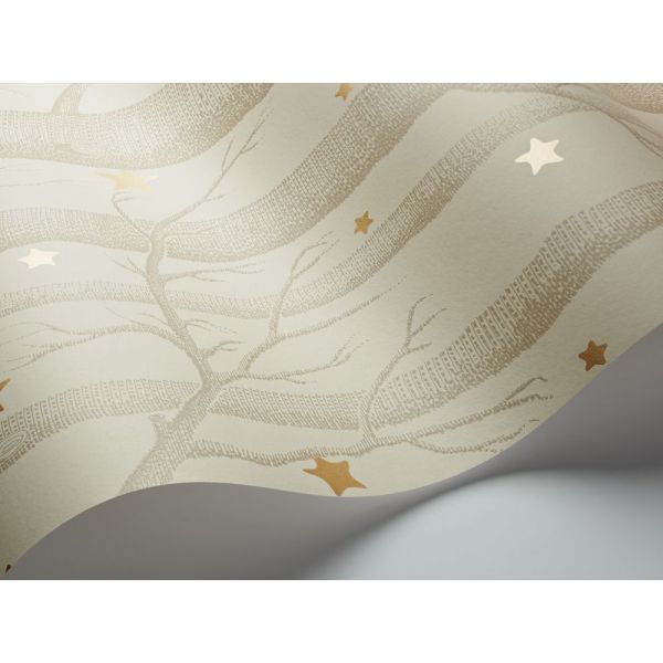 Papel pintado Woods & Pears gris pera oro