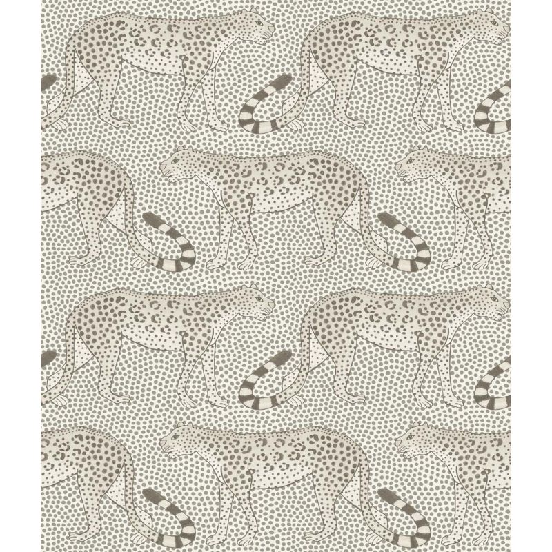 Papel pintado Paseo del Leopardo gris